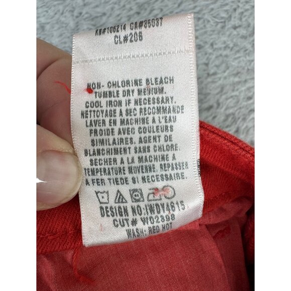Joes Womens Red Hot Lace-Up Front Fabric Shorts Size 28 NWT Cotton Blend Casual - Picture 9 of 11